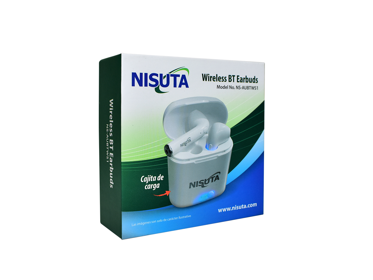 NISUTA Auricular TWS1 BT Earbuds con cajita recargable