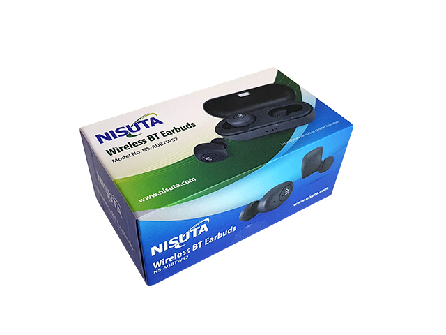 NISUTA Auricular TWS2 BT Earbuds con cajita recargable