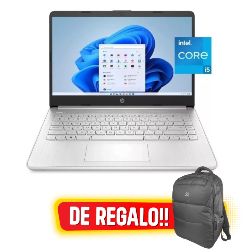 HP 14-dq2078 - i5 1135G7 - 256GB - 8GB - 14 HD - De REGALO Mochila