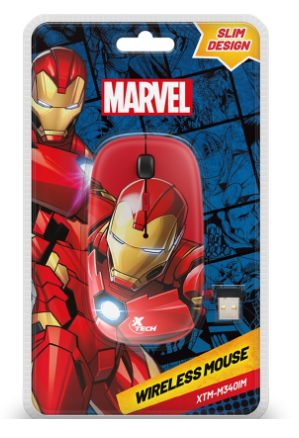 XTECH Mouse Inalámbrico Iron Man Edition - XTMM340IM