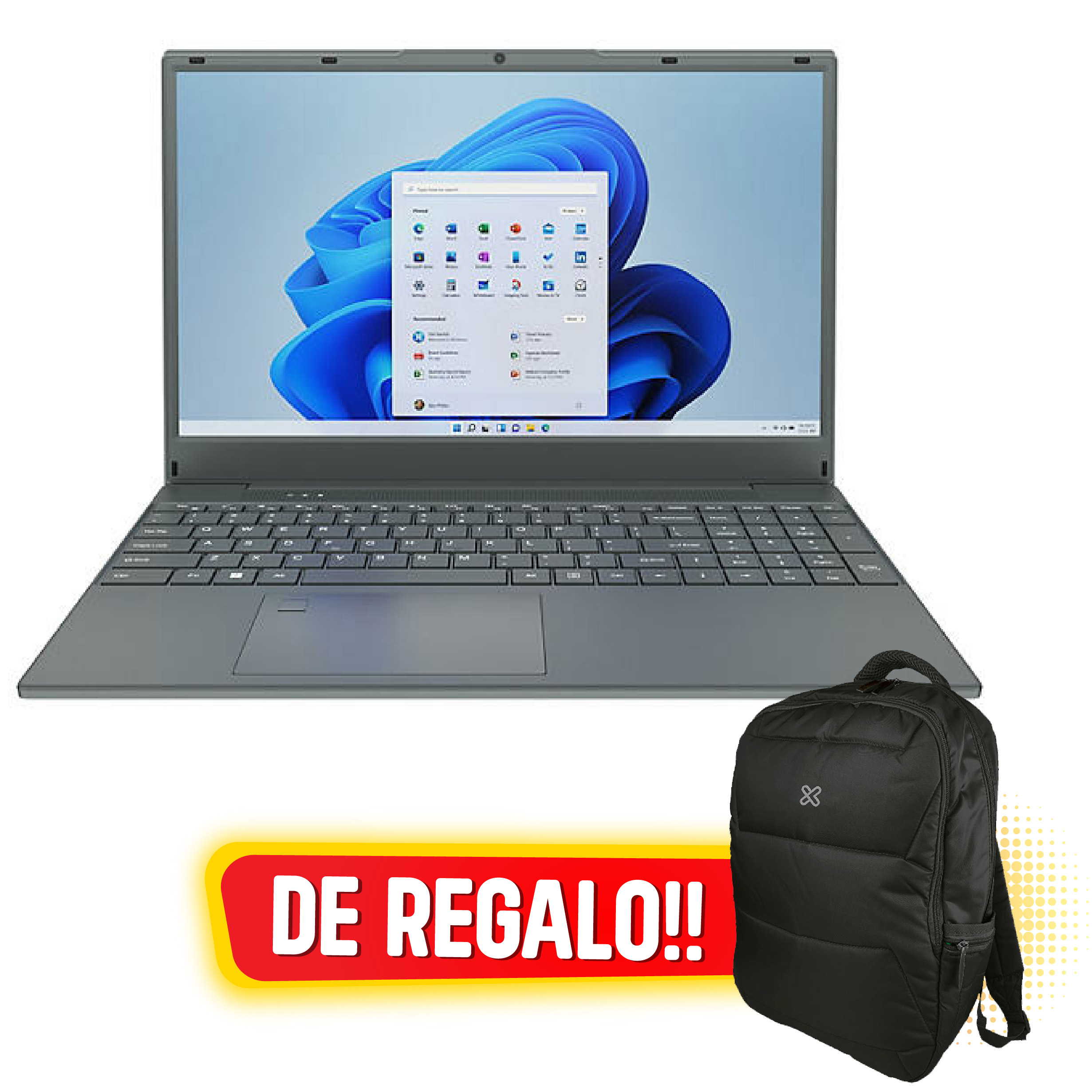 GATEWAY By Acer Ultra Slim - R7-3700U - 16GB- 1TB SSD - 15.6 FHD IPS - W11 - Carbon Gray - De REGALO  Mochila