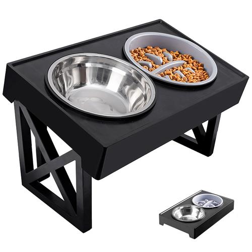 GADNIC Cuenco Elevado Mueble para Mascotas Gadnic PET09 Platitos de Agua y Comida