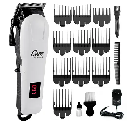 CARE Máquina de Cortar Pelo S2000   Inalámbrica Profesional 10 Peines