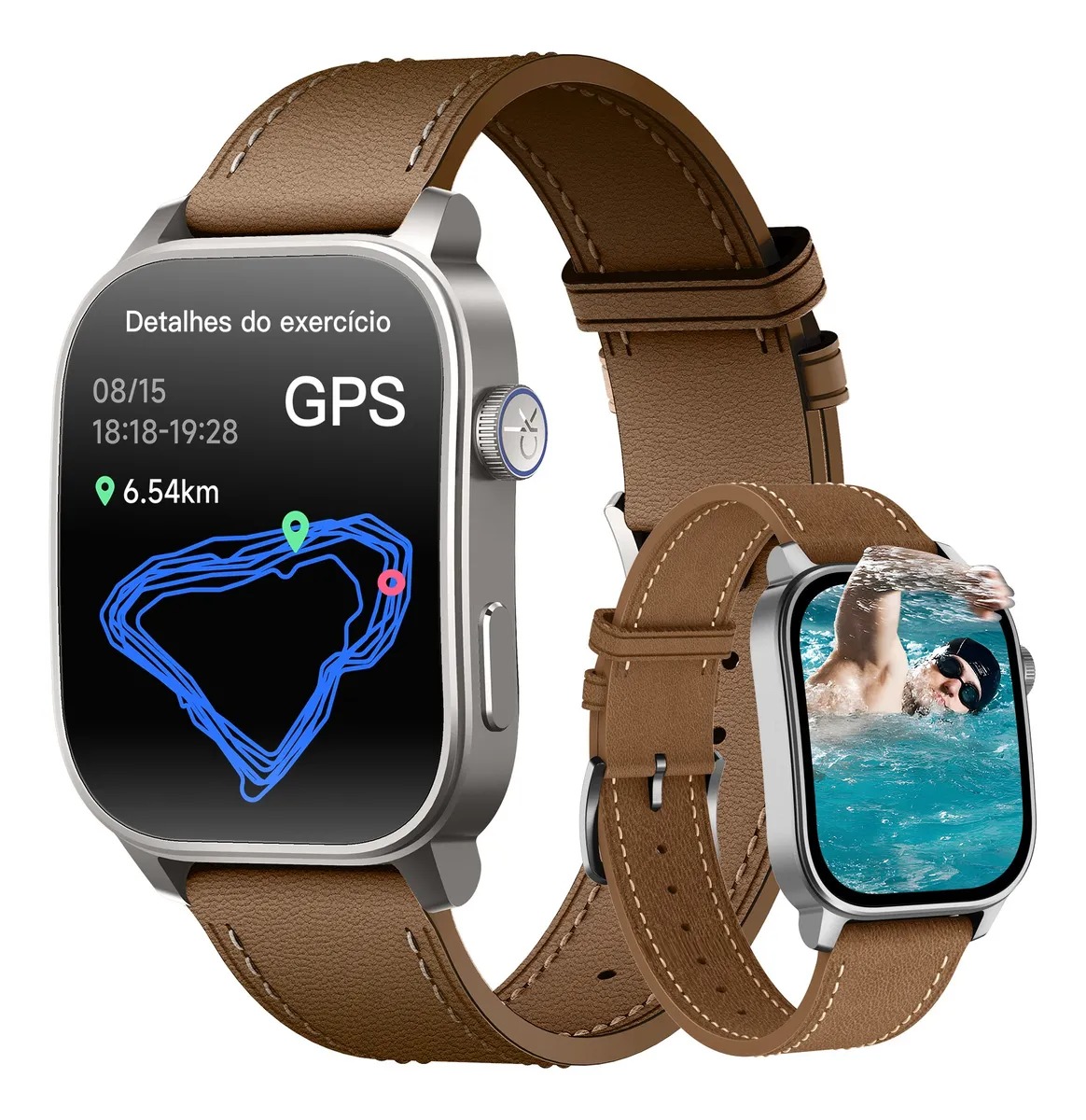 SCYKEI Movis By CK - Amoled 2,1 Curvo 60Hz - Music - GPS - Llamada - Natacion - Titanium