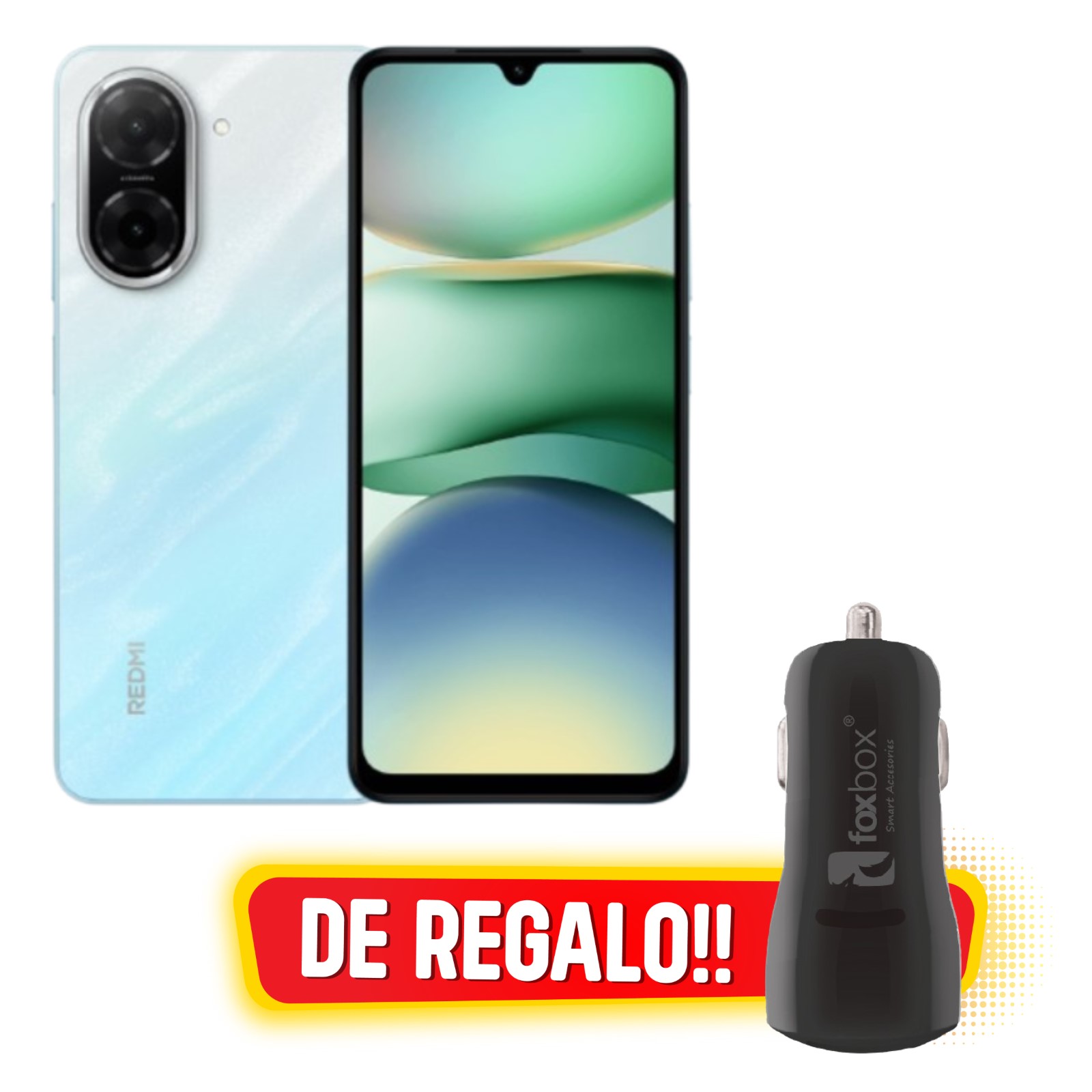 XIAOMI Redmi A5 (4/128GB) -- Ocean Blue - De REGALO Cargador Auto Foxbox Way