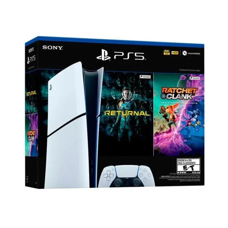 SONY PS5 PlayStation 5 Slim 1 TB -- Digital - Returnal + Ratchet Bundle - Mod CFI-2015