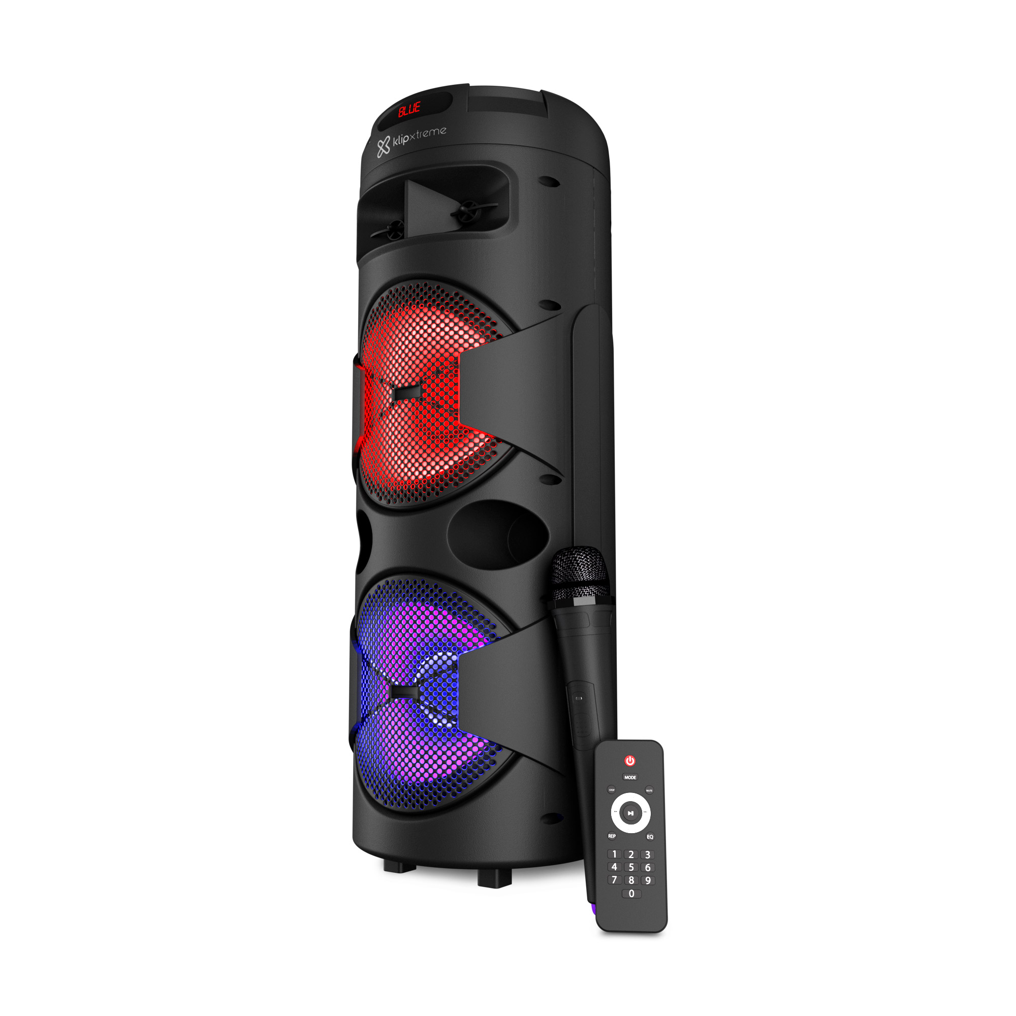 KLIP XTREME Parlante Karaoke MagBlaster - 2000W - Control - Microfono Inalam - KLS-601